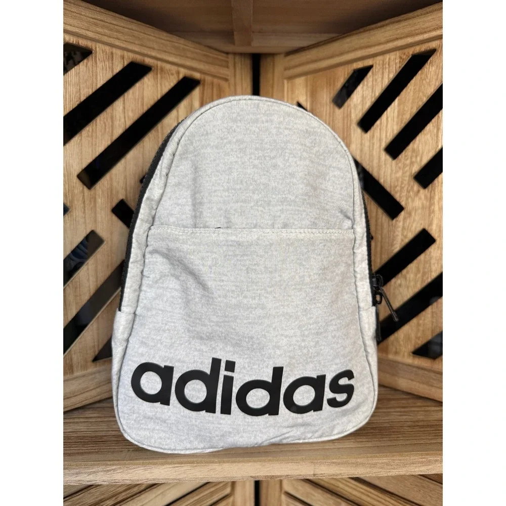 Adidas Mini Backpack Gray –‎ 11x9x4 – Adjustable Straps, Excellent Condition